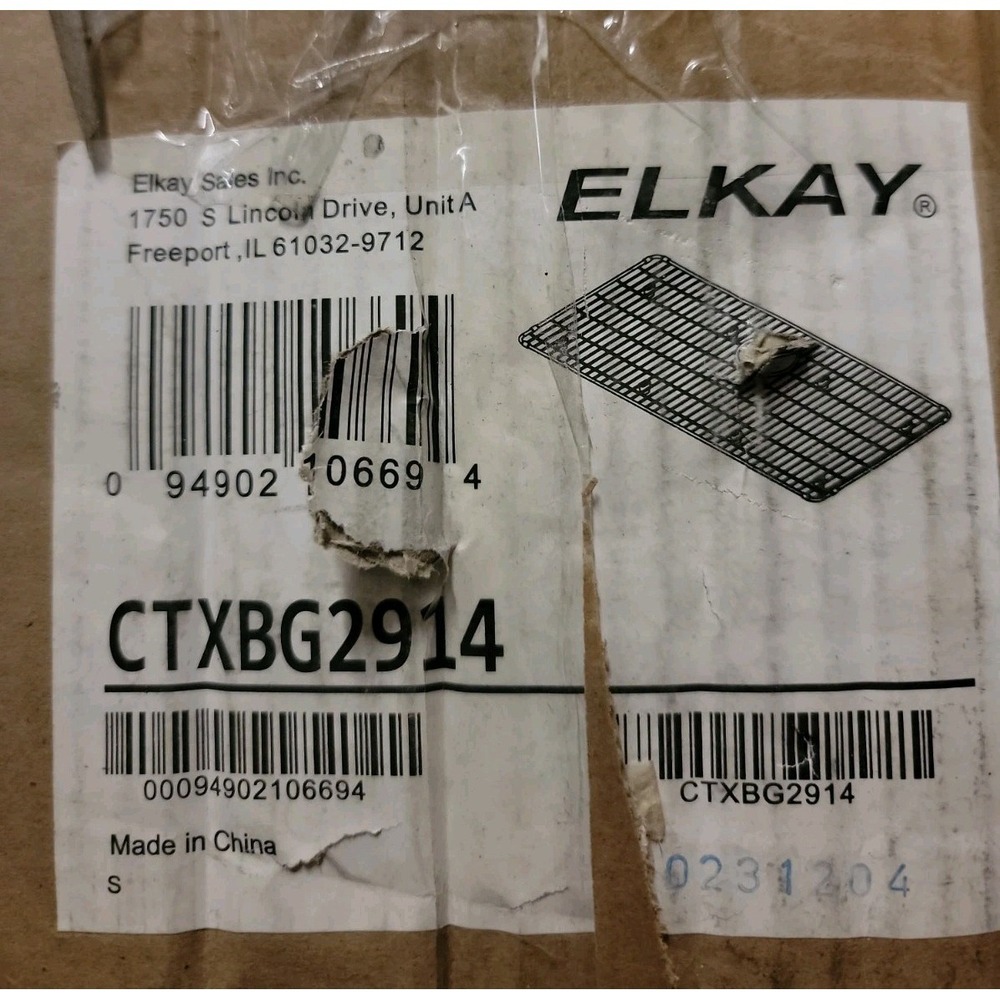 Elkay Crosstown Stainless Steel Kitchen Sink Bottom Grid 28.88" x 14.38"